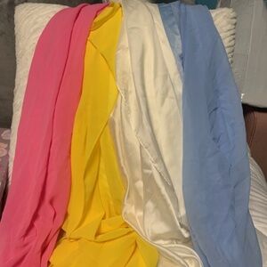 4 scarves gorgeous colours